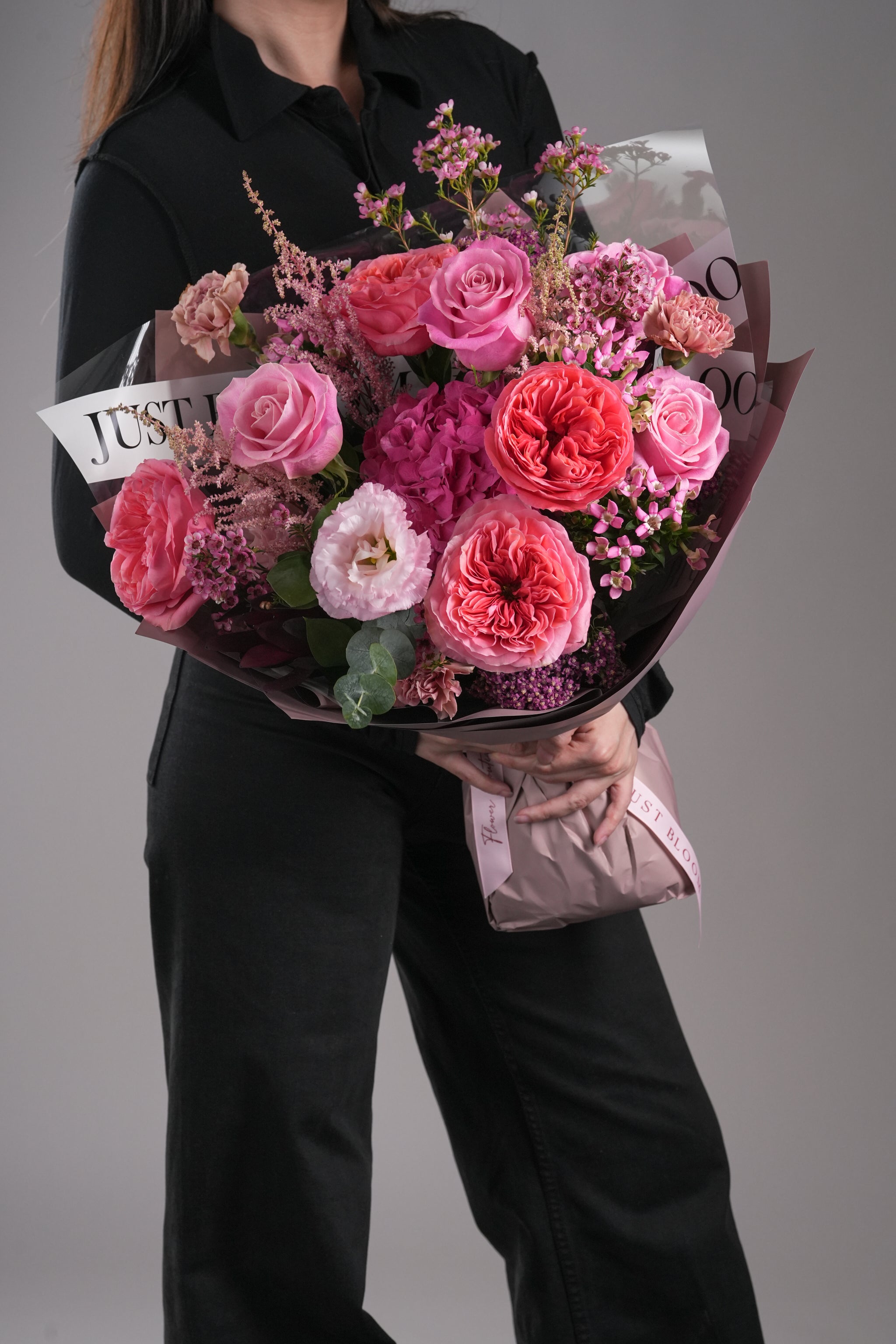 Riley Pink Bouquet | Just Bloom | Hong Kong Florist | Same Day Delivery ...