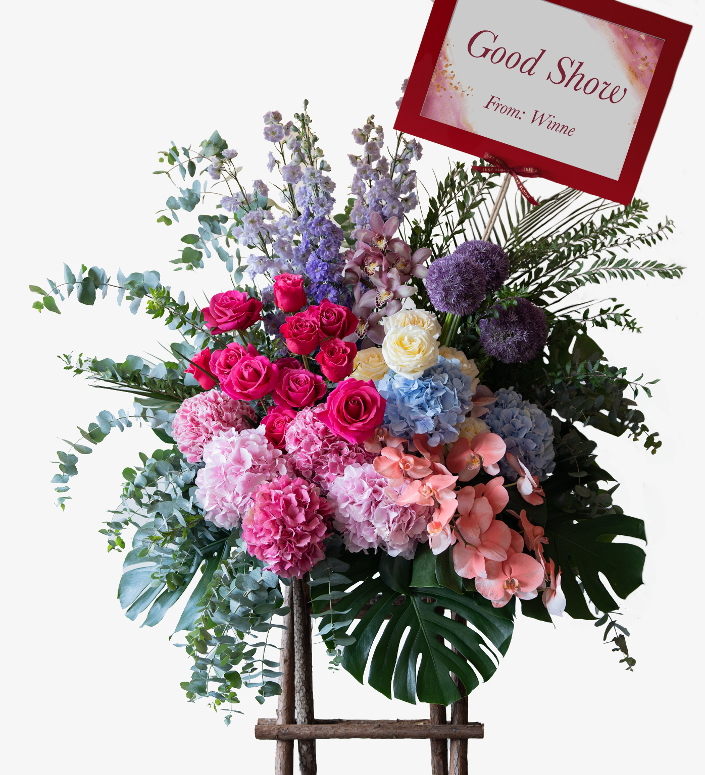 Elegant Blooms Opening Stand - Premium Roses & Dutch Flowers